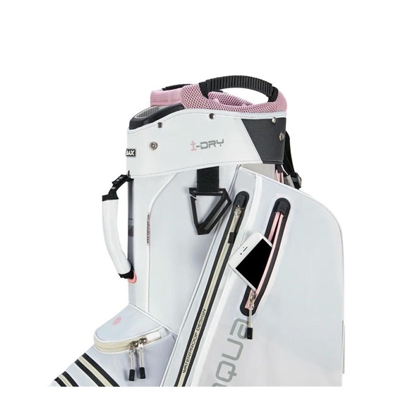 Big Max Aqua Style 4 Cartbag, weiss/rosa