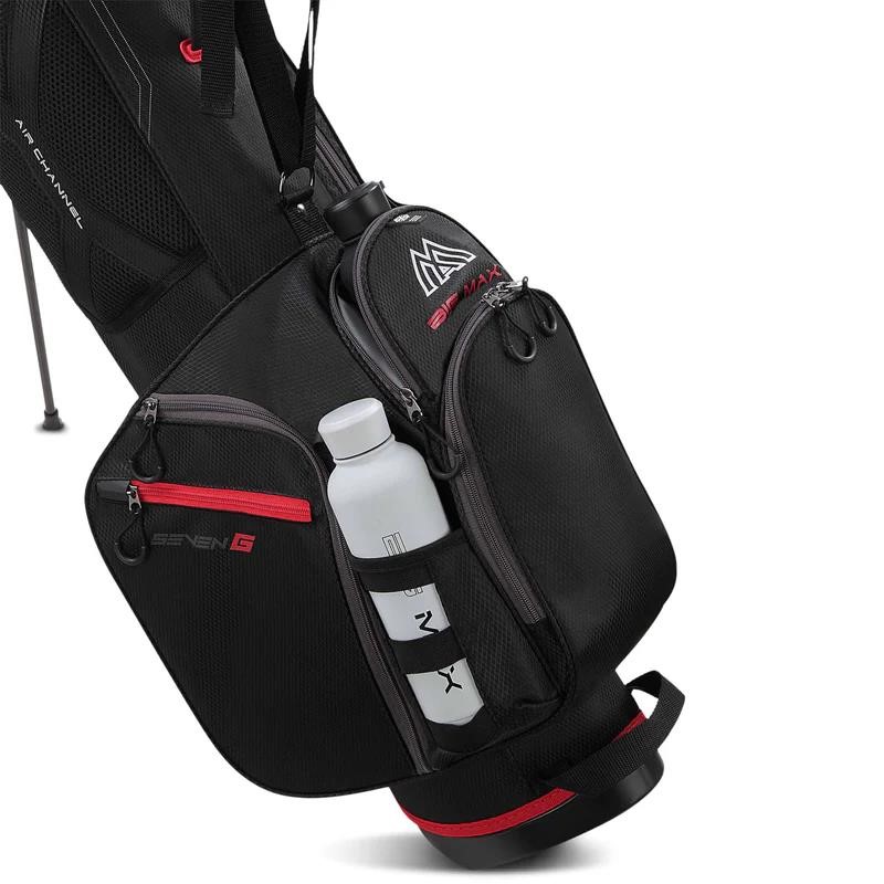 Big Max Heaven Seven G Standbag, schwarz/rot