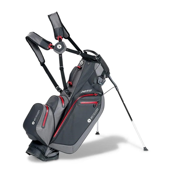 Motocaddy HydroFLEX Standbag, grau/rot