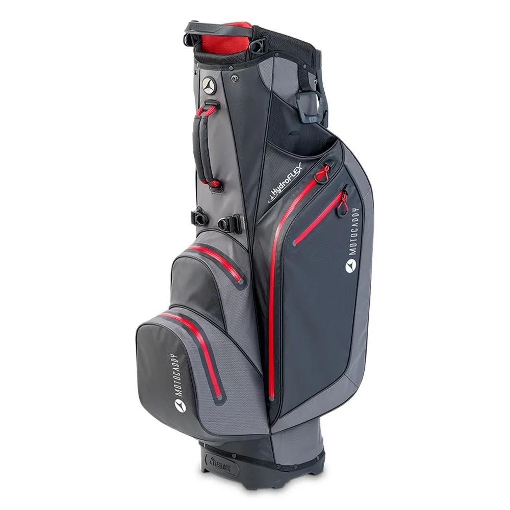 Motocaddy HydroFLEX Standbag, grau/rot