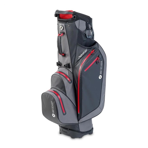Motocaddy HydroFLEX Standbag, grau/rot