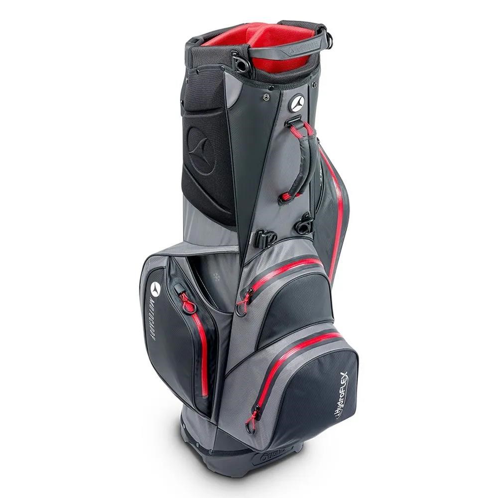 Motocaddy HydroFLEX Standbag, grau/rot