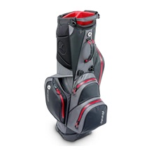 Motocaddy HydroFLEX Standbag, grau/rot