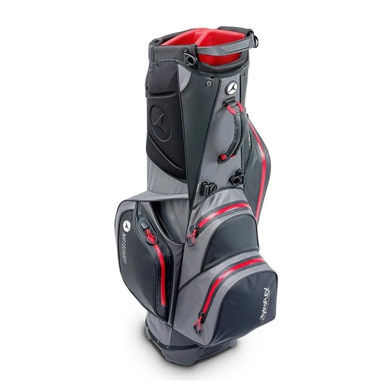 Motocaddy HydroFLEX Standbag, grau/rot