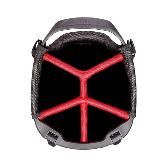 Motocaddy HydroFLEX Standbag, grau/rot