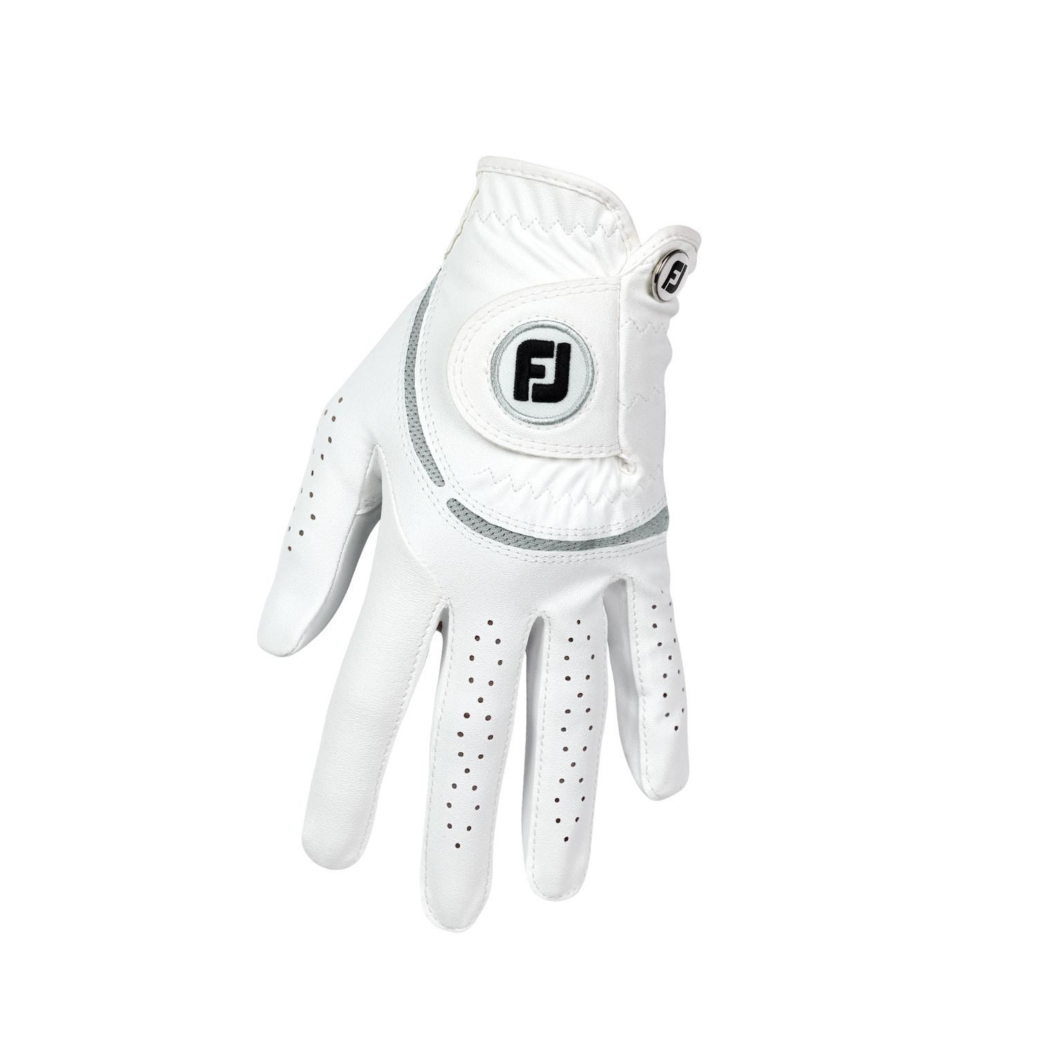 FootJoy WeatherSof Damen Golfhandschuh, weiss/grau