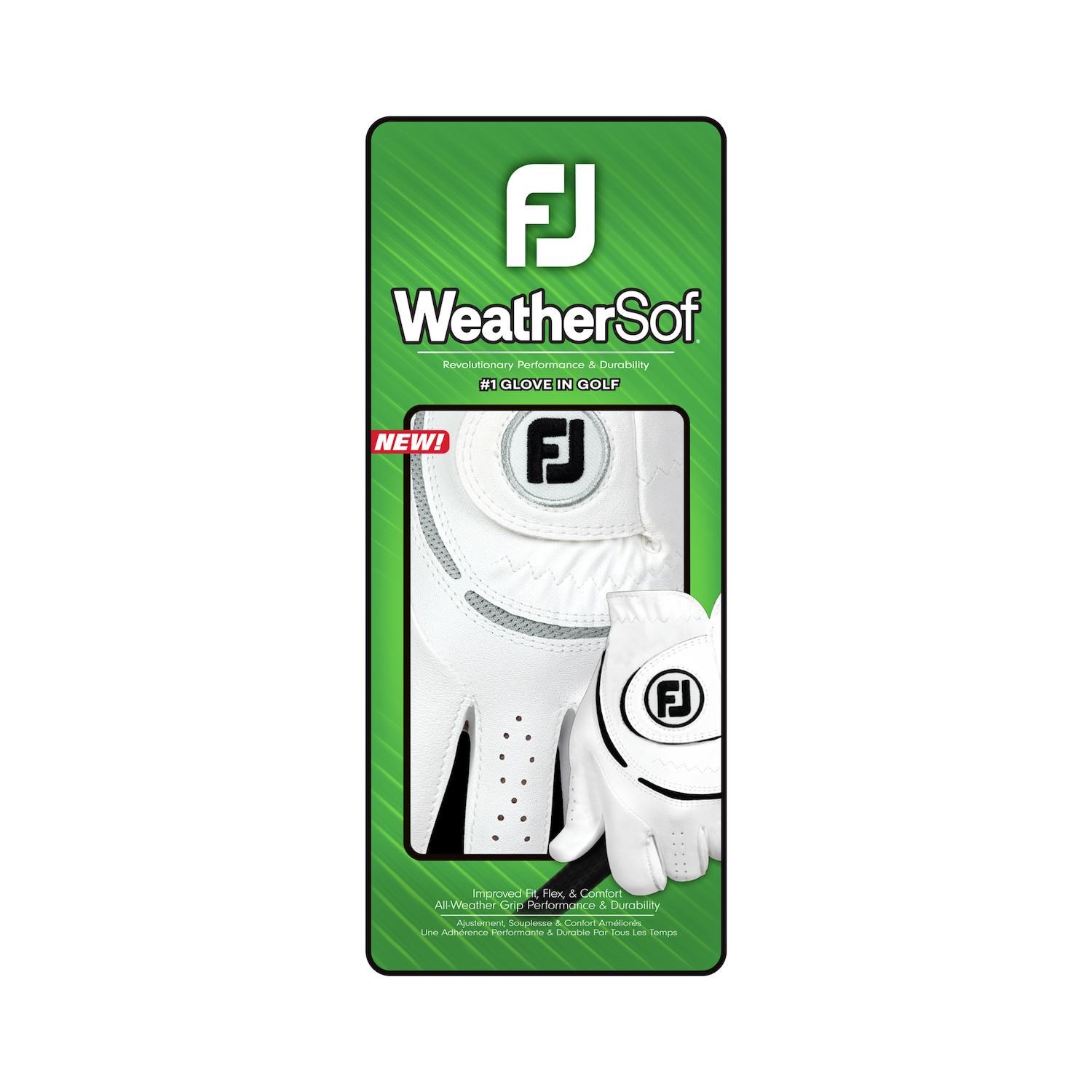 FootJoy WeatherSof Damen Golfhandschuh, weiss/grau