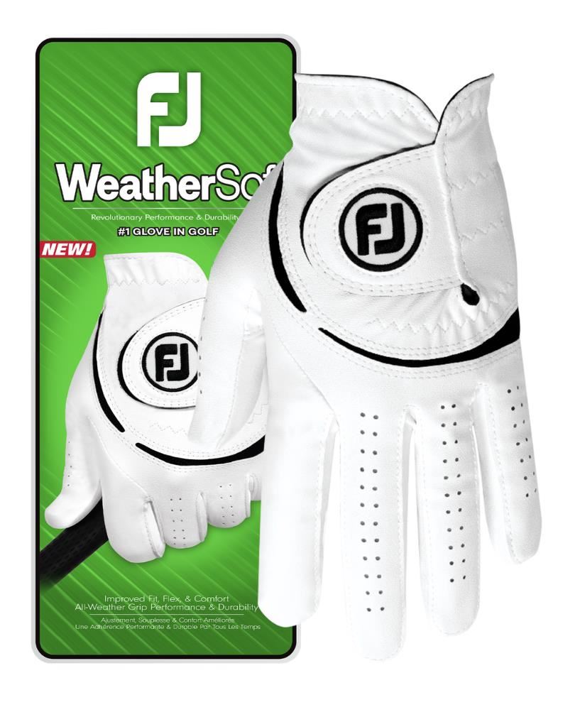 FootJoy WeatherSof Herren Handschuh, weiss/schwarz