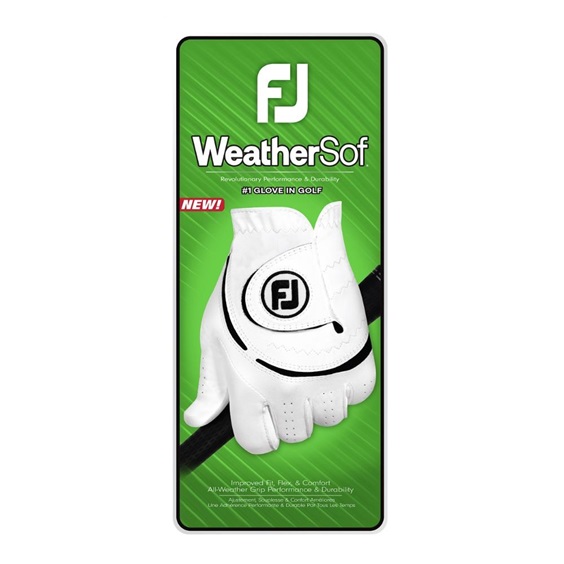 FootJoy WeatherSof Herren Handschuh, weiss/schwarz