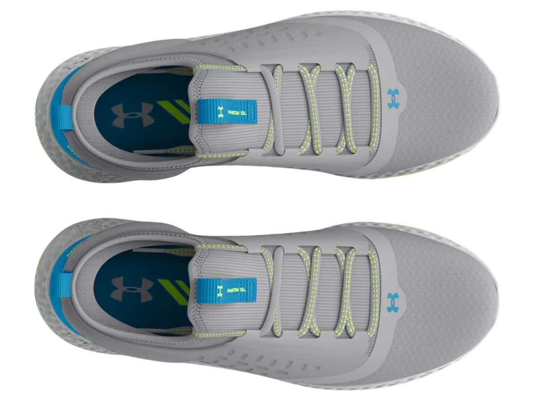 Under Armour GS Charged Phantom SL junior golf shoes, mod gray/capri