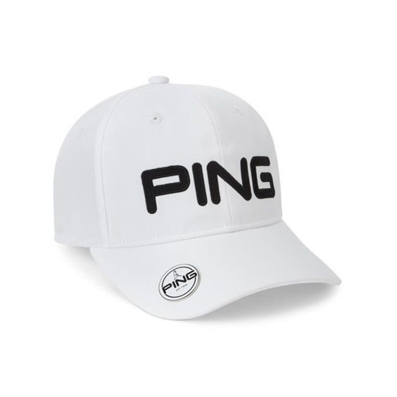 Ping Ball Marker Golf Cap, weiss