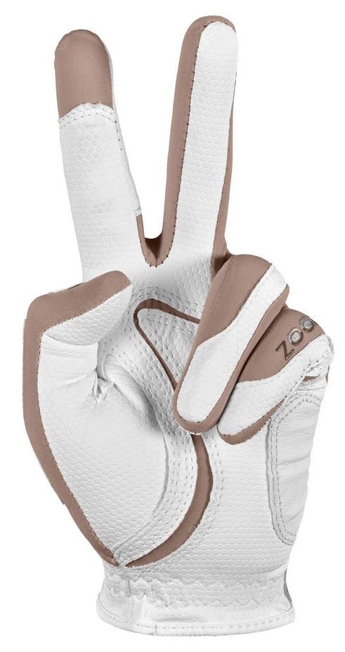 Zoom Weather Damen Handschuh, weiss/beige