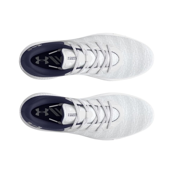 Under Armour Charged Breathe 2 Knit SL ladies golf shoes 2024, halo grey/midnight navy/metallic silver