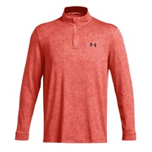 Under Armour Playoff Printed 1/4 Zip Herren Sweatshirt, coho/red solstice/black
