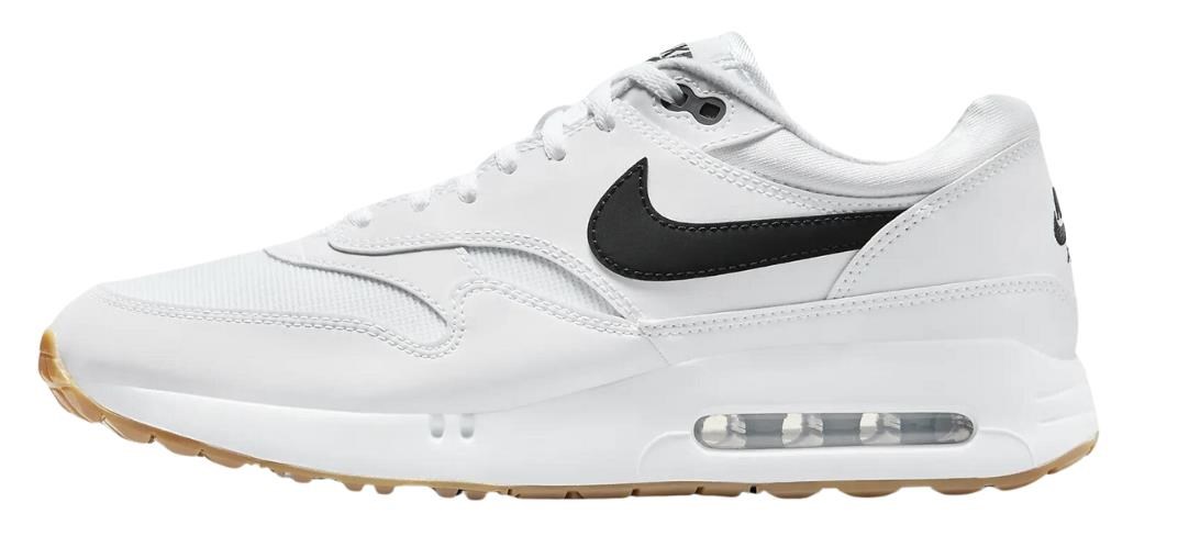 Nike Air Max 1‘86 OG Unisex Golfschuhe, weiss/schwarz