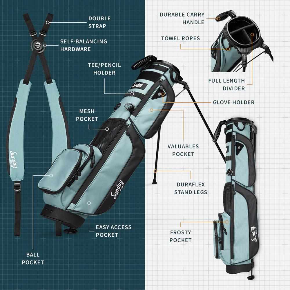 Sunday Golf Loma XL Carrybag, blau