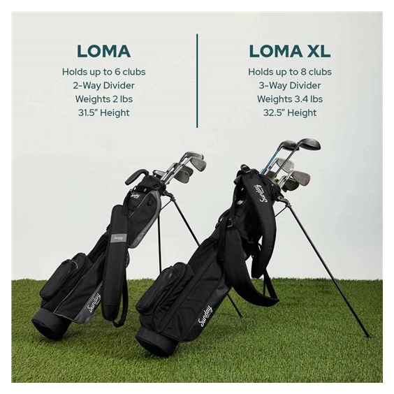 Sunday Golf Loma XL Carrybag, seafoam
