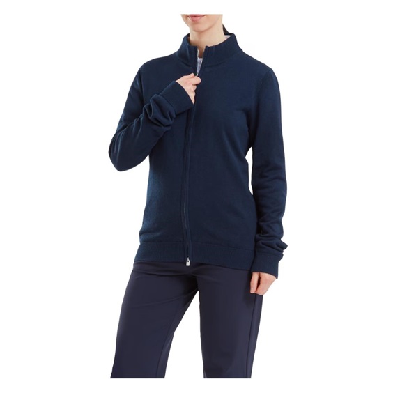 FootJoy Drirelease Full-Zip Lined Damen Pullover, navy
