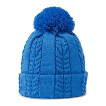 FootJoy Cable Knit Bobble Damen Wintermütze, blau
