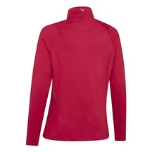 Callaway Thermal Longsleeve Fleece Back Jersey Damen Poloshirt, persian red