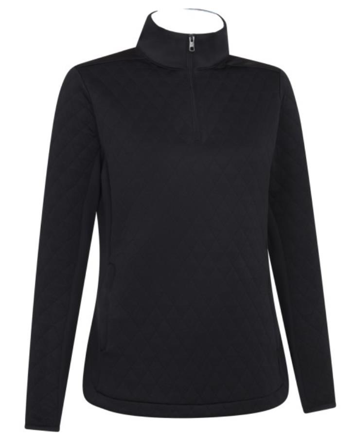Callaway Quilted Fleece Damen Sweatshirt, caviar