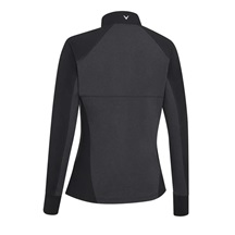 Callaway Lightweight Knit Heathered 1/4 Zip Damen Sweatshirt, ebony heather