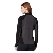 Callaway Lightweight Knit Heathered 1/4 Zip Damen Sweatshirt, ebony heather