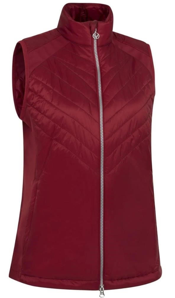 Callaway Primaloft Gilet Damen Weste, rumba red