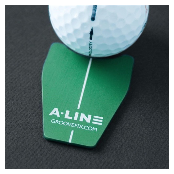 Groovefix A-Line BallMarker and Putting Alignment Aid, grün