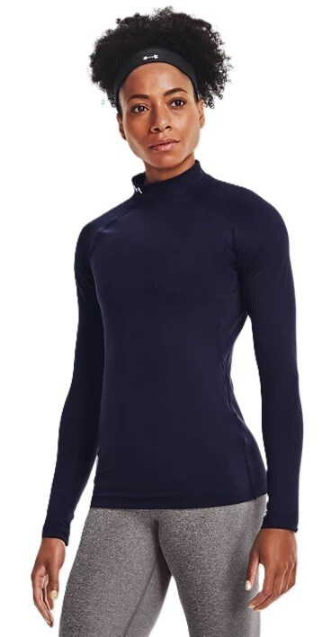 Under Armour Authentics Mockneck Oberteil mit Stehkragen, dunkelblau