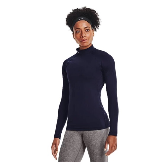 Under Armour Authentics Mockneck Oberteil mit Stehkragen, dunkelblau