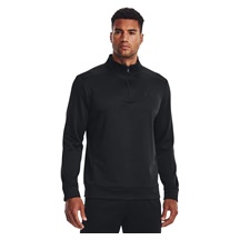 Under Armour Fleece 1/4 Zip Herren Sweatshirt, schwarz