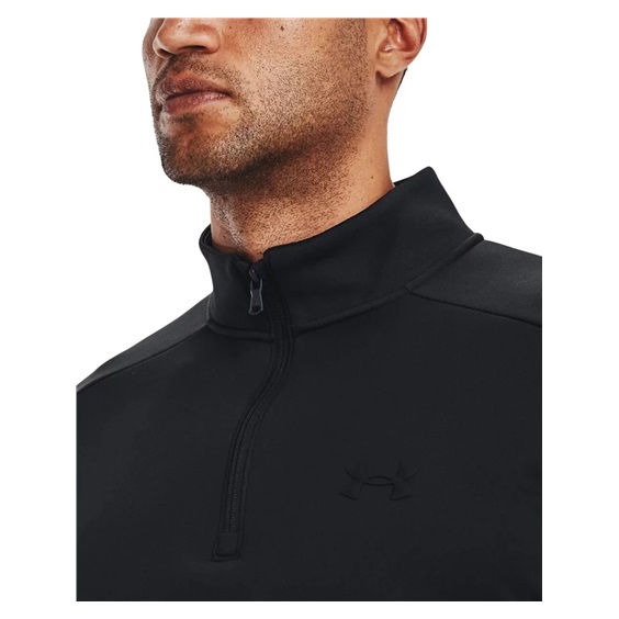 Under Armour Fleece 1/4 Zip Herren Sweatshirt, schwarz