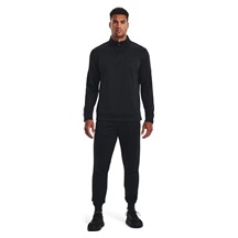 Under Armour Fleece 1/4 Zip Herren Sweatshirt, schwarz