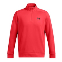 Under Armour Fleece 1/4 zip Herren Sweatshirt, rot