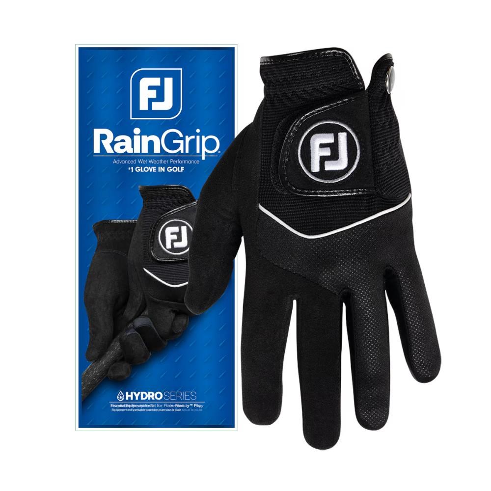 FootJoy RainGrip 24 Herren Golfhandschuh, schwarz