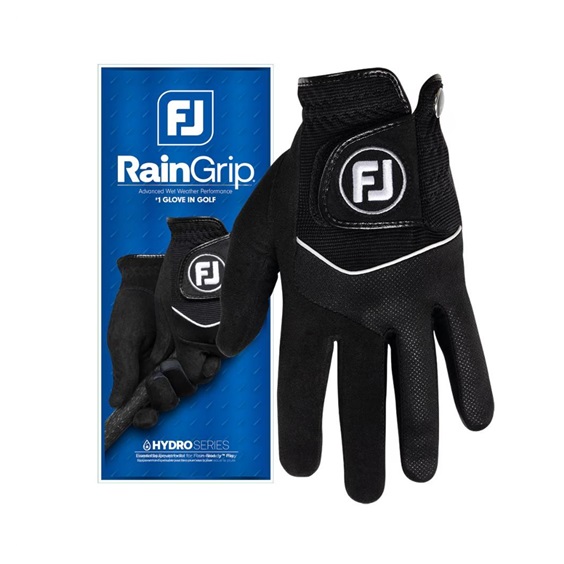 FootJoy RainGrip 24 Herren Golfhandschuh, schwarz