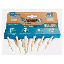 Lignum Tee Ecoline White Plastiktees 57 mm, weiss, 12 Stk.