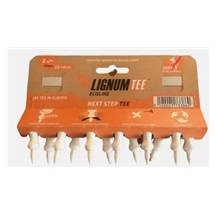 Lignum Tee Ecoline White Plastiktees 32 mm, weiss, 12 Stk.