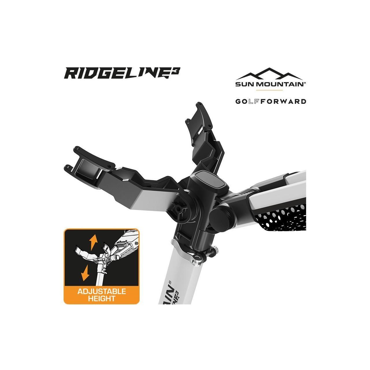 Sun Mountain Ridgeline 3 Manuell Golftrolley, silber