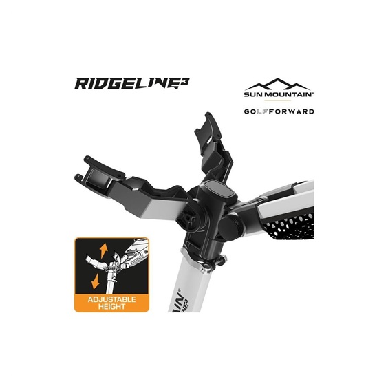 Sun Mountain Ridgeline 3 Manuell Golftrolley, silber
