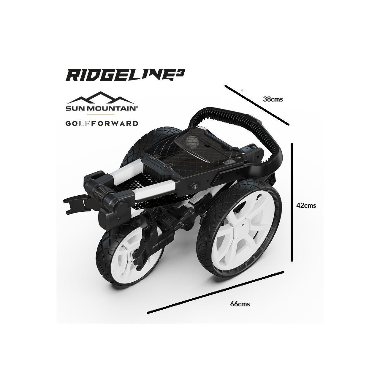 Sun Mountain Ridgeline 3 Manuell Golftrolley, rosa