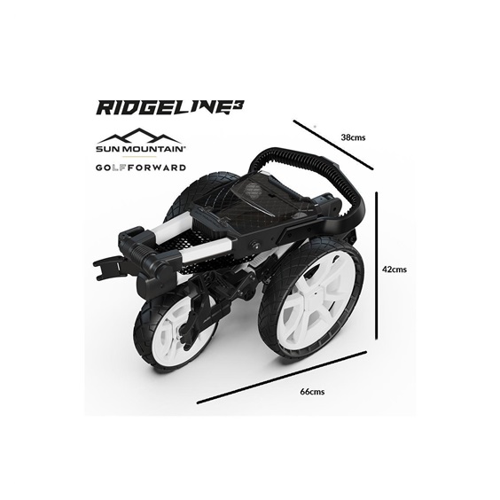 Sun Mountain Ridgeline 3 Manuell Golftrolley, rosa