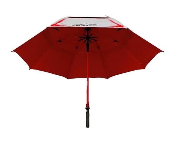 Sun Mountain Chrome UV Regenschirm 68", red