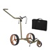 JuCad Carbon Verde Rosé Manuell Golftrolley + Tragetasche