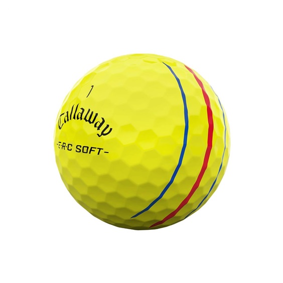 Callaway ERC Soft Triple Track Golfbälle, gelb