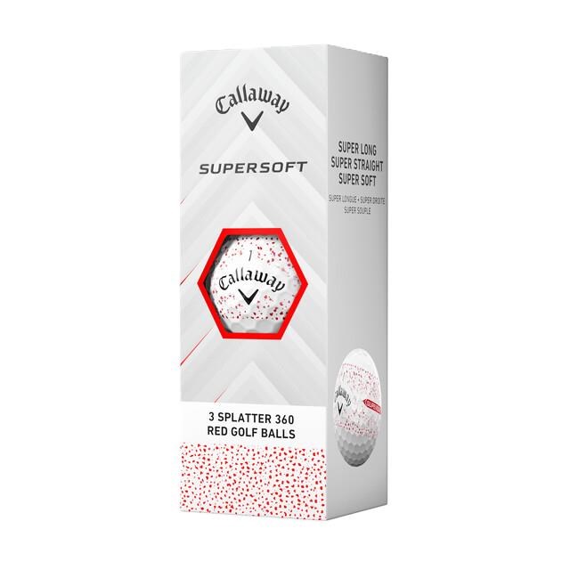 Callaway Supersoft Splatter 360 Red Golfbälle