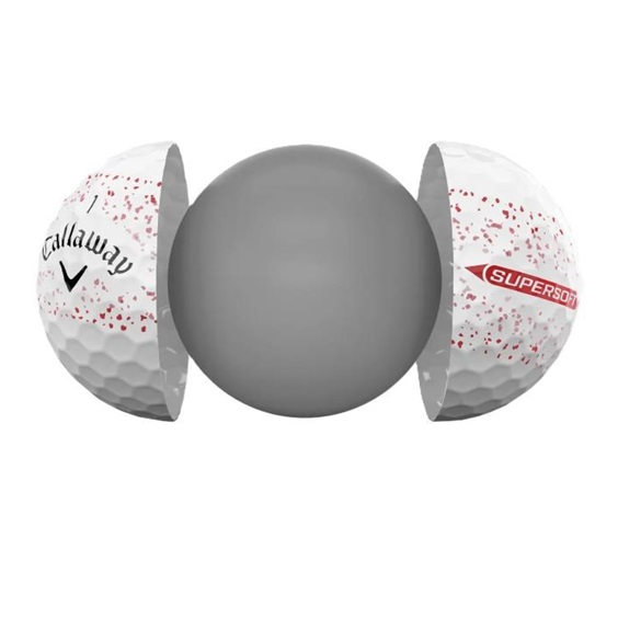 Callaway Supersoft Splatter 360 Red Golfbälle
