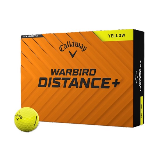 Callaway Warbird Distance+ Golfbälle, gelb