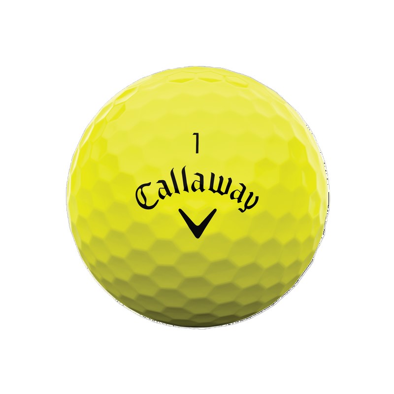 Callaway Warbird Distance+ Golfbälle, gelb